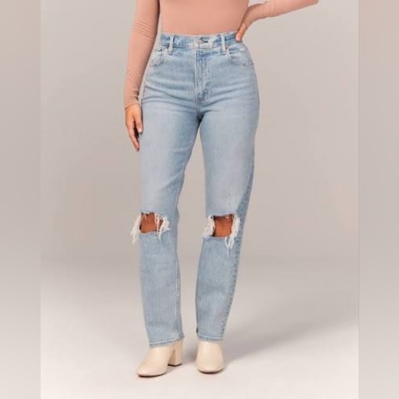 Abercrombie & Fitch Denim - Abercrombie And Fitch The Ankle Straight Ultra High Rise Jeans